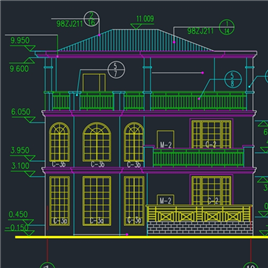CAD图纸-长沙某别墅建筑图