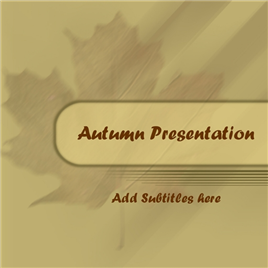 p-Autumn Presentation  PPT模板