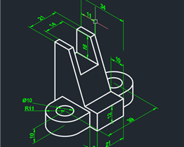 4-3 机械零件轴测图画法实例讲解2