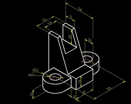 4-3 机械零件轴测图画法实例讲解2