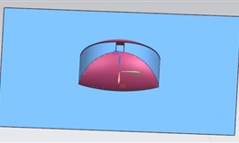 UG12.0塑胶模具分型面-三放灯装饰盖