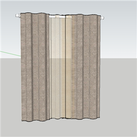 室内草图大师窗帘模型