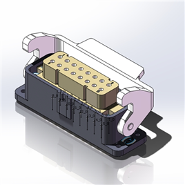 乐清市豪光接插件有限公司H16A-AG-LB(配芯子)插座