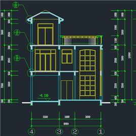 别墅建筑结构施工图