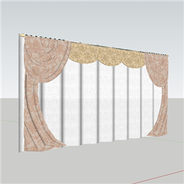 室内草图大师窗帘模型