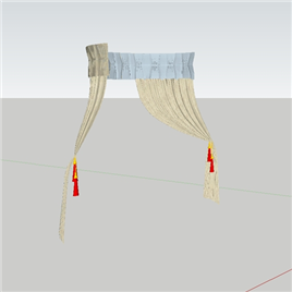 室内草图大师窗帘模型