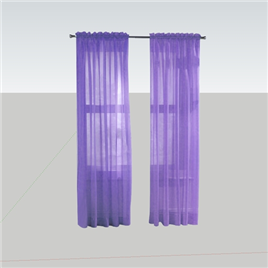 室内草图大师窗帘模型