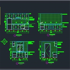 厨房橱柜CAD设计图纸